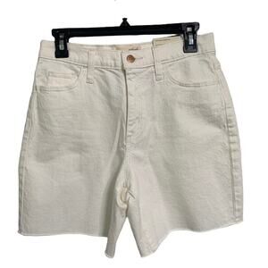 NWT UNIVERSAL THREAD Vintage White Bermuda Raw Edge Shorts | 4/27